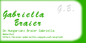 gabriella braier business card